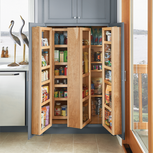 Multi-Storage Pantry with Swing-Out Shelves