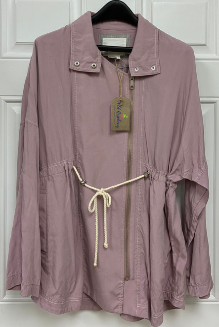 This soft, lilac, breathable modal fabric makes this jacket the perfect year-round layer, light enough for summer nights, insulating enough for cool mornings!