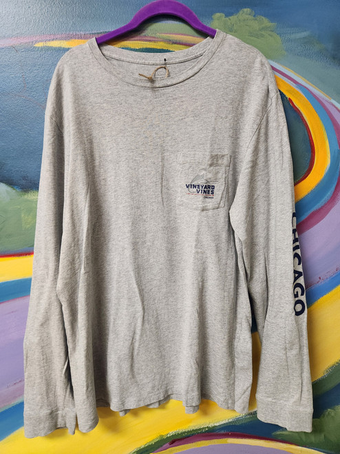 Chicago Logo Long Sleeve Relaxed Fit T-Shirt