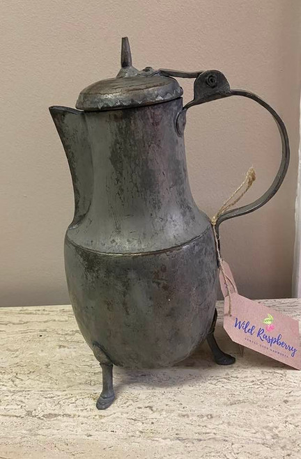 Antique German Pewter Coffee Pot