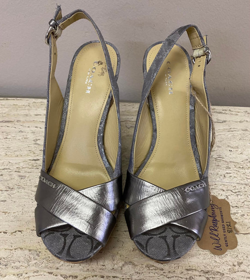 Seychelles ~ Strappy Mules Metallic Silver Leather Flat Sandals Size 8 ~  Comfort | eBay