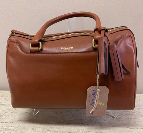 Style 23574 Legacy Haley Satchel / Purse / Handbag with Tassels in Cognac