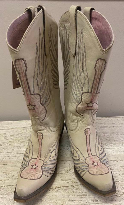 Junk Gypsy by Lane Country Princess Boots with Pink Guitar, New With Tags