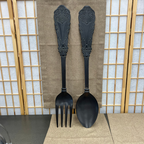 Fork & Spoon Metal Wall Art