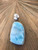 Extra-large Larimar (Grade AAA) and Sterling Silver Pendant