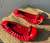 A timeless, chic red leather flat with the iconic Tory Burch logo. Comfortable, versatile, and polished enough for the office or dressed down with jeans - a true closet staple!