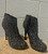 Covered head to toe in eye-catching studs, these black heeled boots bring serious edge to any outfit. A fierce statement piece that's perfect for concerts, nights out, or anytime you want your shoes to do the talking!