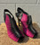 A striking color-block design gives these BCBG heels serious standout appeal. Sharp, versatile, and eye-catching. Perfect for a night out or a bold pop of color to any outfit!