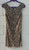 A soft tan/light brown hue is covered edge to edge in tiny hand-sewn beads and sequins, giving this dress a subtle, all-over shimmer. Elegant and versatile, it's perfect for weddings, formal events, or any occasion calling for understated sparkle.