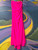 Neon Pink Evening  Gown