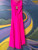 Neon Pink Evening  Gown