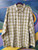 Long Sleeve Button Down Plaid Pattern Shirt