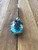 Stunning Cushion Cut Blue Topaz and Sterling Silver Pendant