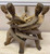 7 Headed Unity Wood Carving Sculpture