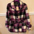 Wool Blend Purple Plaid Jacket, Size X-Large by IZ Amy Byer