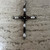 925 Silver, Pearl and Garnet Cross Pendant
