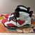 Nike Air Jordan Red and White Side