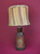 Vintage Frederick Cooper Asian Style Wood Table Lamp with Original Shade