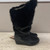 Black Pony Hair and Fur Wedge Ski Boots by Oscar Sport Fleece Lined