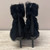 Sexy!

Black Leather and Genuine Fur High Heel Boot by Nine West

Size 8