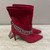 Guess Dasilda Red Suede Boots with Chains