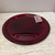 Ruby Red Glass Textured Plate