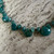 Russian Amazonite and Emerald Necklace