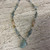 Early Frost Aquamarine Faceted Gems Druzzy Pendant