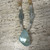 Early Frost Aquamarine Faceted Gems Druzy Pendant