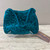 Vintage Dark Teal Lace Evening Bag