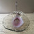 MCM Hand Blown Art Glass Beautifully Colored Swan Pink