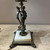 Three Women Vintage Figural Table Lamp in Bronze and Marble