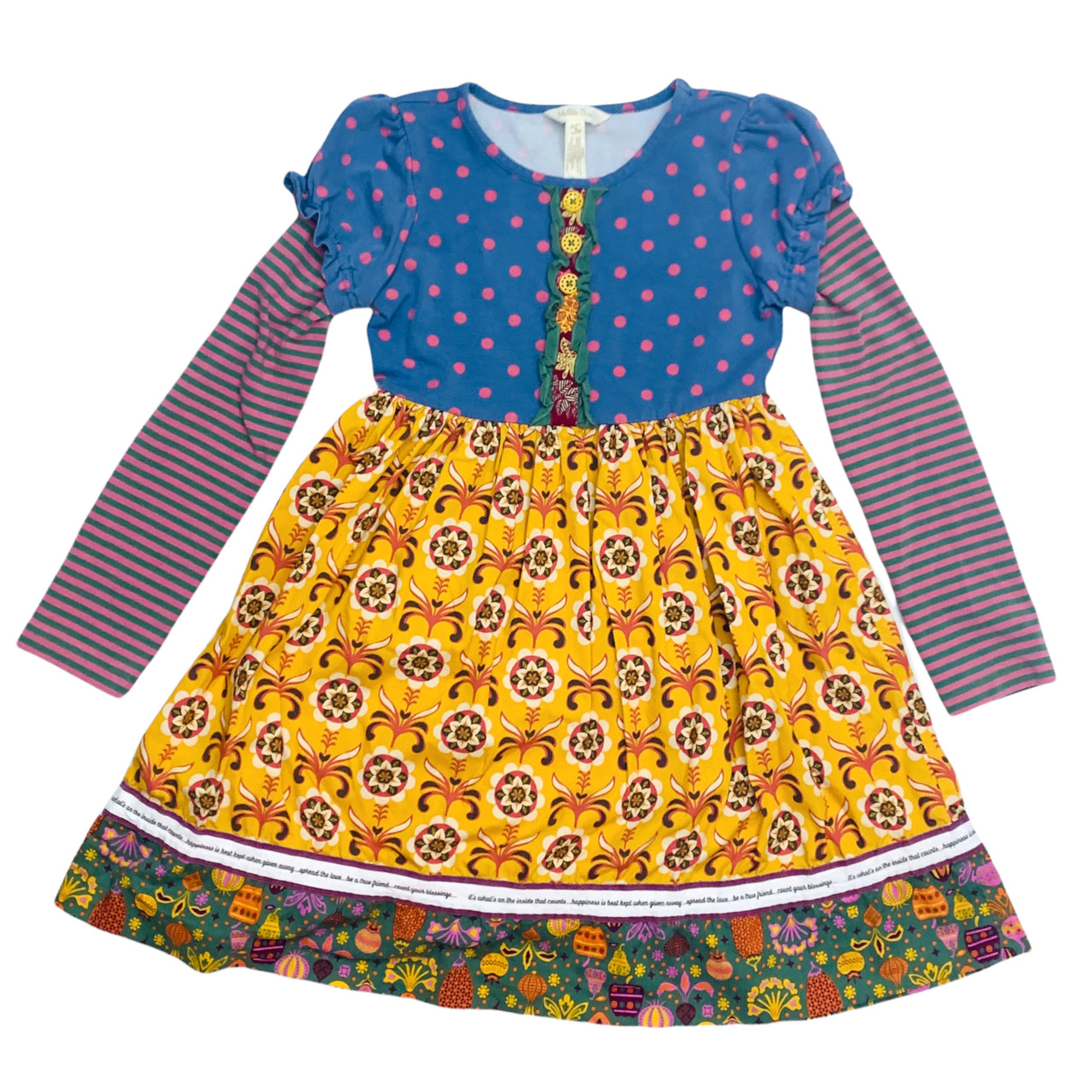 matilda jane into the blue dress Blue Skies & Buttercups Ruffle Dress 10Y main image 0