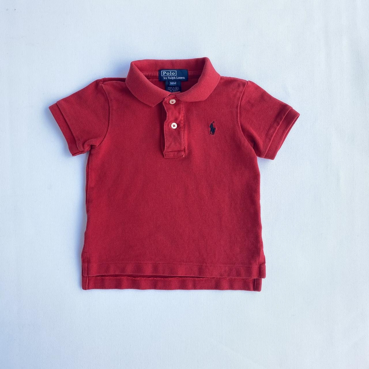 B-Ralph Lauren, 12-18M, s/s cotton knit polo shirt