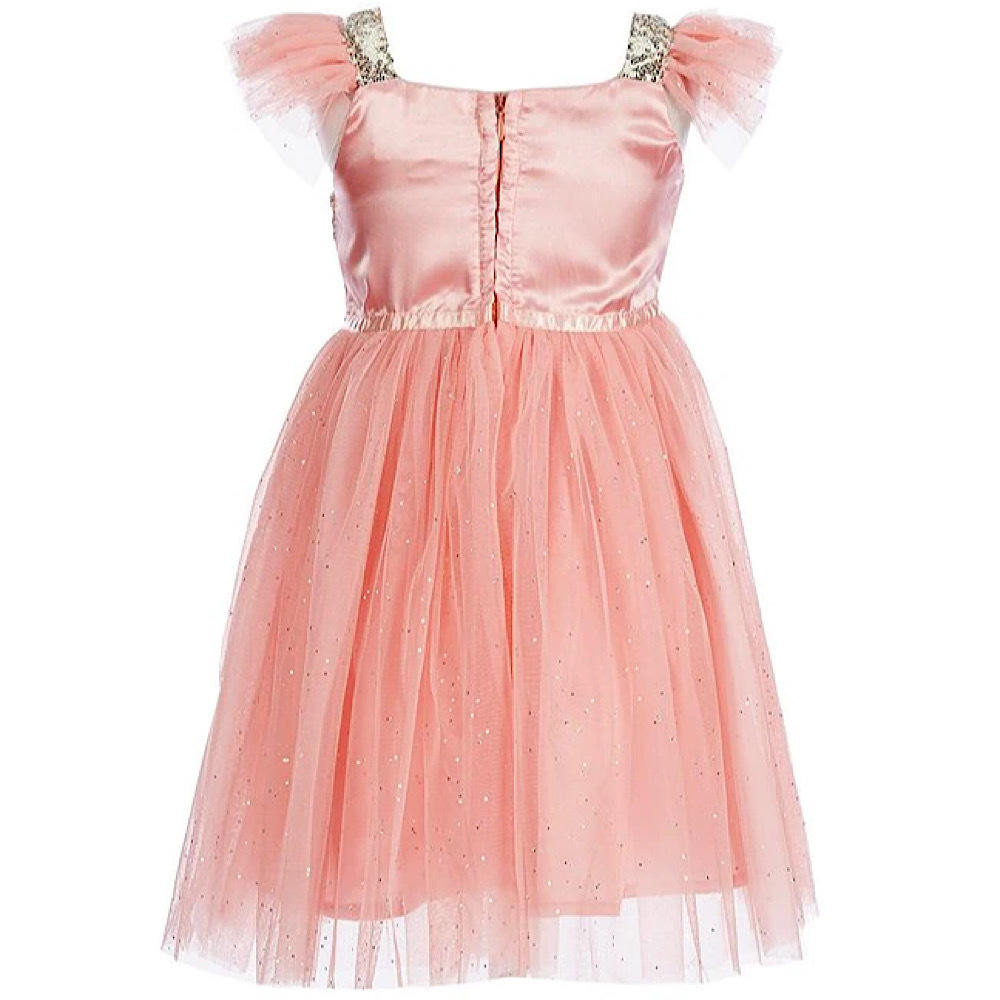 popatu red dress Girl's Popatu Sequin Bodice Tulle Dress, Size 5