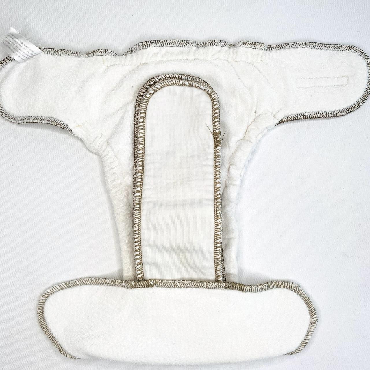 Wool Diaper Cover Bamboo Fleece Fitted Diapers: MINERAL LARGE