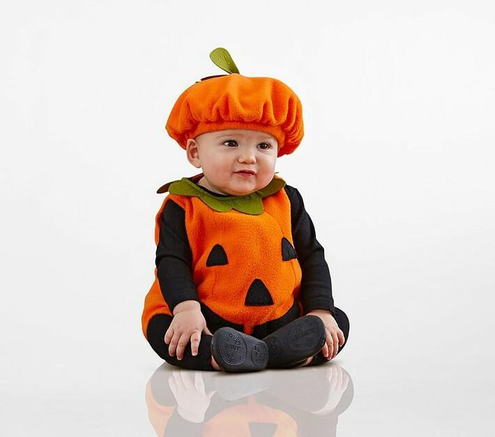 N-Pottery Barn, 12-24M, 0/s fleece pumpkin costume Thread