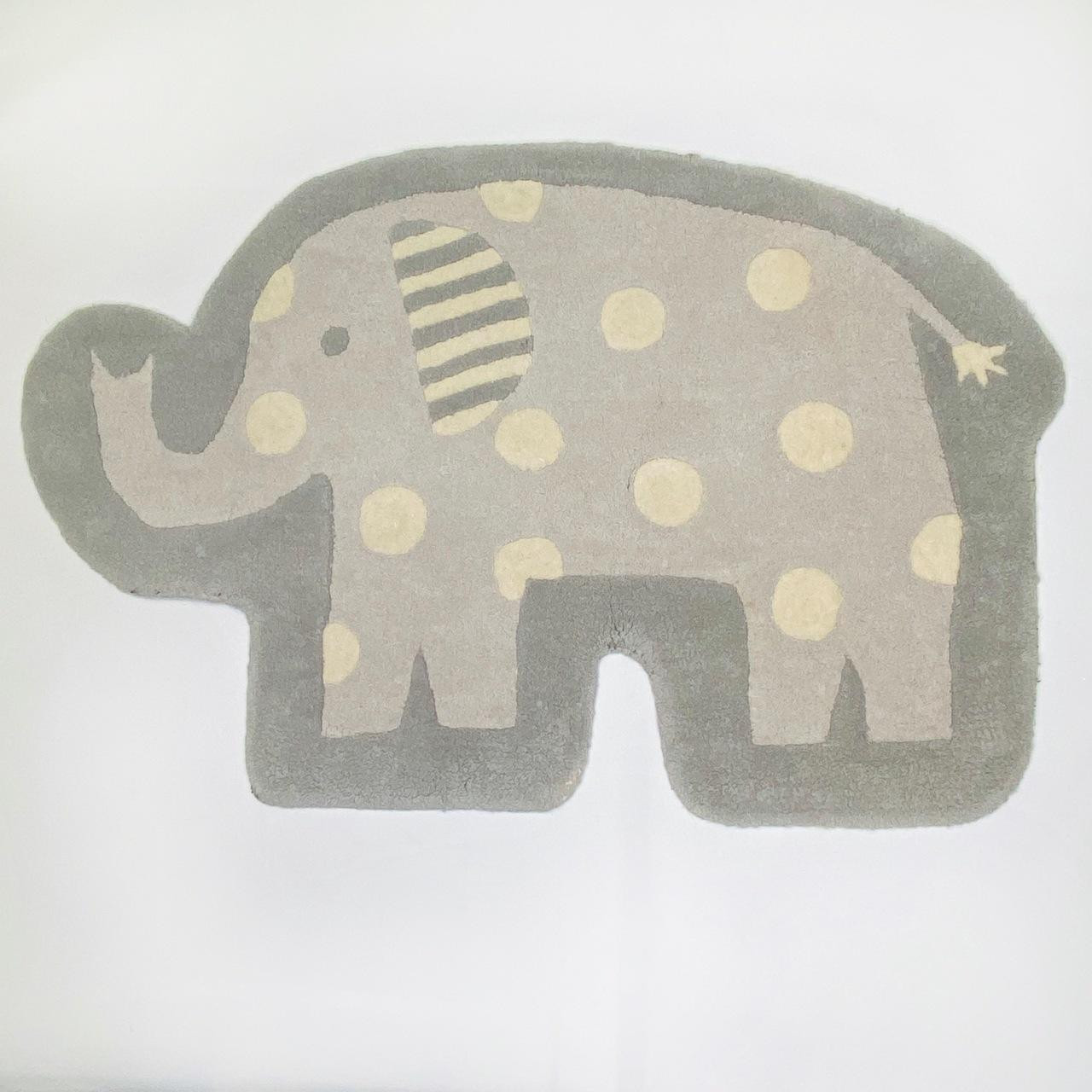 Pottery Barn, Elephant Shaped Rug 2' x 3' Thread