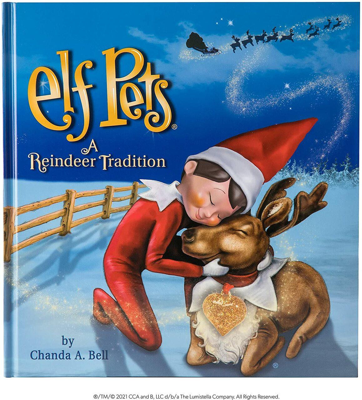 Book, Elf Pets, A Reindeer Tradition, by Chanda A. Bell