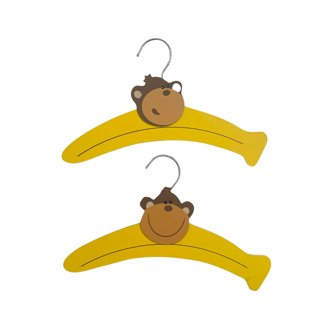New Classic, wooden 2 Child Monkey Hangers Thread