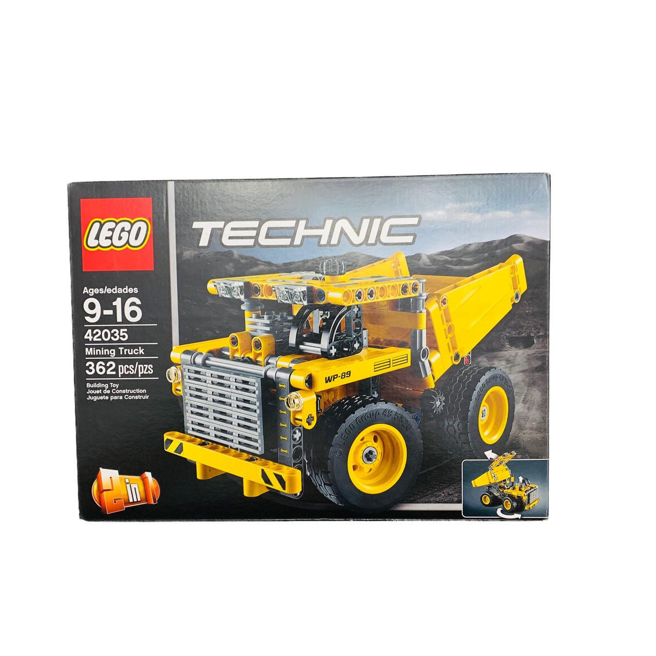 LEGO Technic Mining Truck Features Huge Wheels  moving Piston and Transmission 