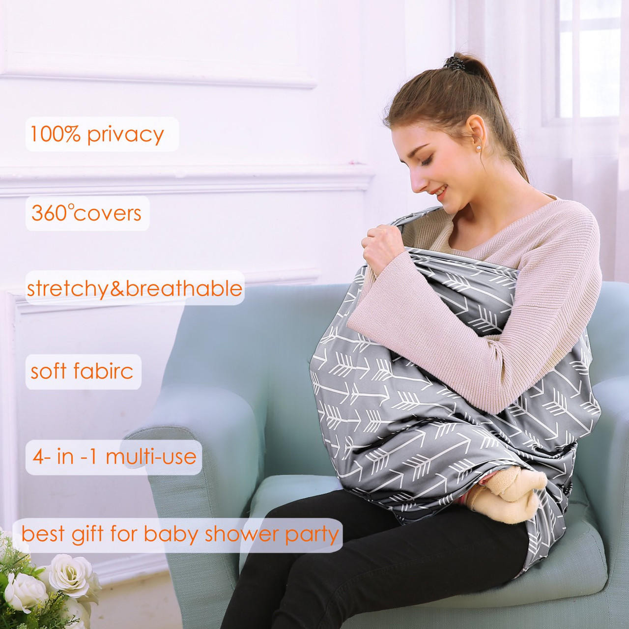 Car Seat Cover Best Nursing Covers For Summer 5-in-1 Cover