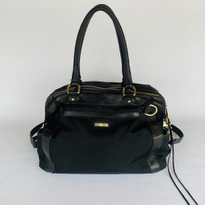 Rebecca Minkoff, leather/poly/nylon Knocked Up diaper bag retail dollar345 Rebecca Minkoff, leather/poly/nylon Knocked Up diaper bag retail dollar345
