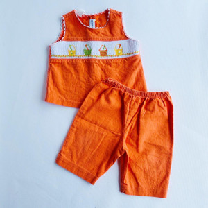 Silly Goose G-Silly Goose, 6-12M, 0/s linen smocked shirtpant Silly Goose G-Silly Goose, 6-12M, 0/s linen smocked shirtpant