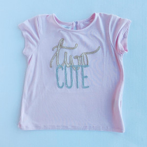 Mud Pie G-Mud Pie, 18-24M, s/s bamboo applique tee shirt