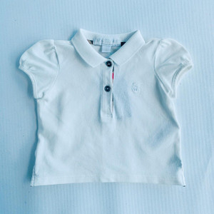 Burberry G-Burberry, 3-6M, s/s cotton knit polo shirt