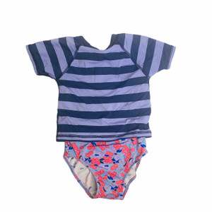 Purple/Blue Stripes/Floral, front Purple/Blue Stripes/Floral, front