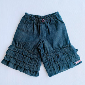 Ruffle Butts G-Ruffle Butts, 4Y, chambray short