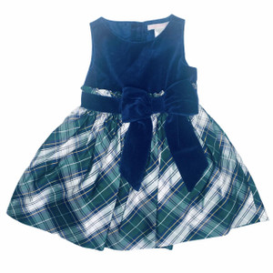 Blue/Green/White Plaid, front Blue/Green/White Plaid, front
