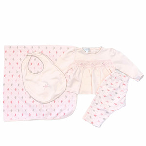 Magnolia Baby G-Magnolia Baby, 0-3M, l/s pima cotton knit smocked shirt pima cotton knit pant bib blanket Magnolia Baby G-Magnolia Baby, 0-3M, l/s pima cotton knit smocked shirt pima cotton knit pant bib blanket